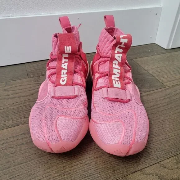 Pharrell Williams x adidas Originals Crazy BYW X Basketball Shoes in Pink EG7723 - Picture 4 of 16